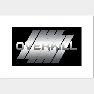 Metallic Illustration Overkill Posters and Art